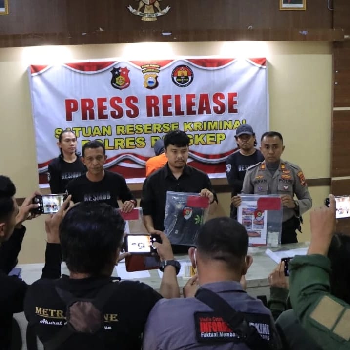 Polres Pangkep Press Release Tindak Pidana Pembunuhan